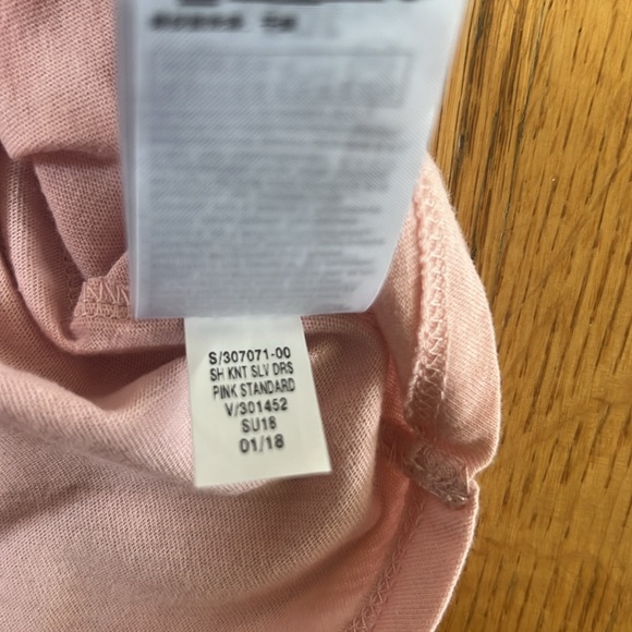 NWT Girls Gap Shortsleeved Blush Pink Dress (39-42 in/36-40lbs) - Picture 6 of 8